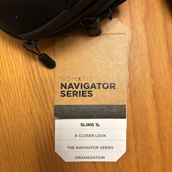Nomatic Navigator Sling 1L Black NWT Minimal Travel Crossbody Bag Tech - Picture 6 of 8